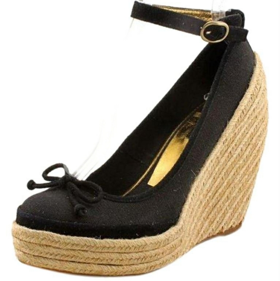 BCBGMaxAzria Shoes - BCBGMaxAzria Sevilla Black Espadrilles Size 10
